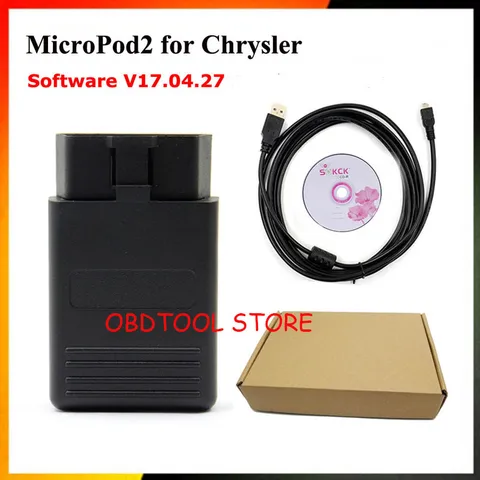 Автомобильный диагностический инструмент MICROPOD2 для Ch-ryкаралера v17.04.27, многоязычный USB-сканер DRB3 OBD2
