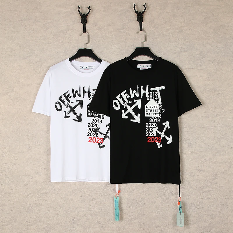 

2023 summer classic casual tide brand men's and women's fashion oversized loose T-shirt fashion T-shirt sports short-sleeved off