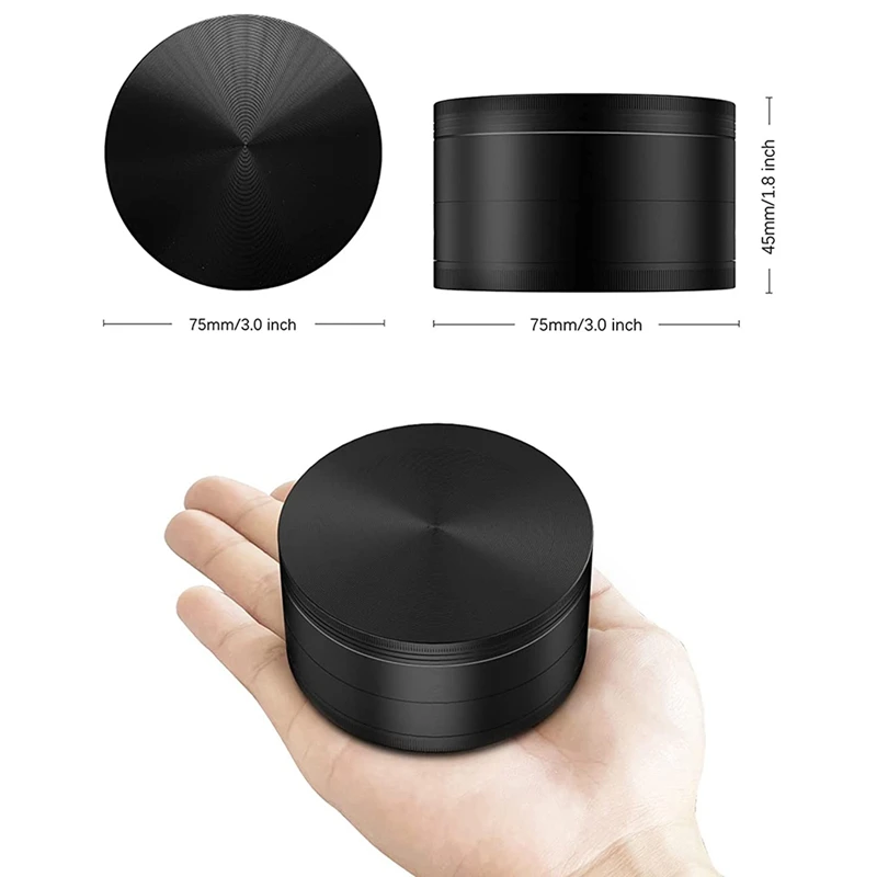 Трехдюймовая электронная мельница для специй и перца с пыльцевым коллектором |