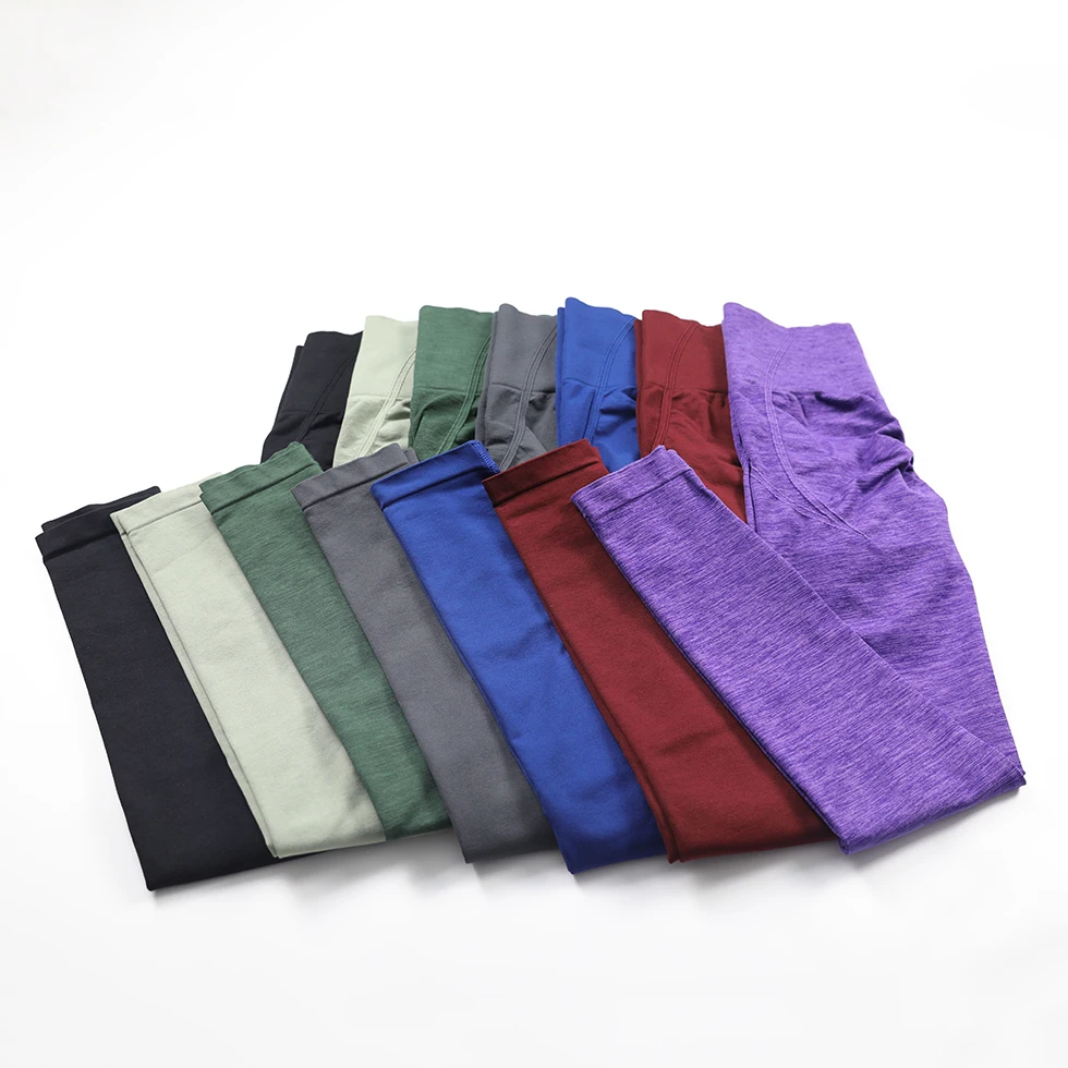 Effortless Seamless Leggings Scrunch Butt Lift Yoga Pants High Waist Gym Fitness Legging Booty Push Up Workout Training Tights