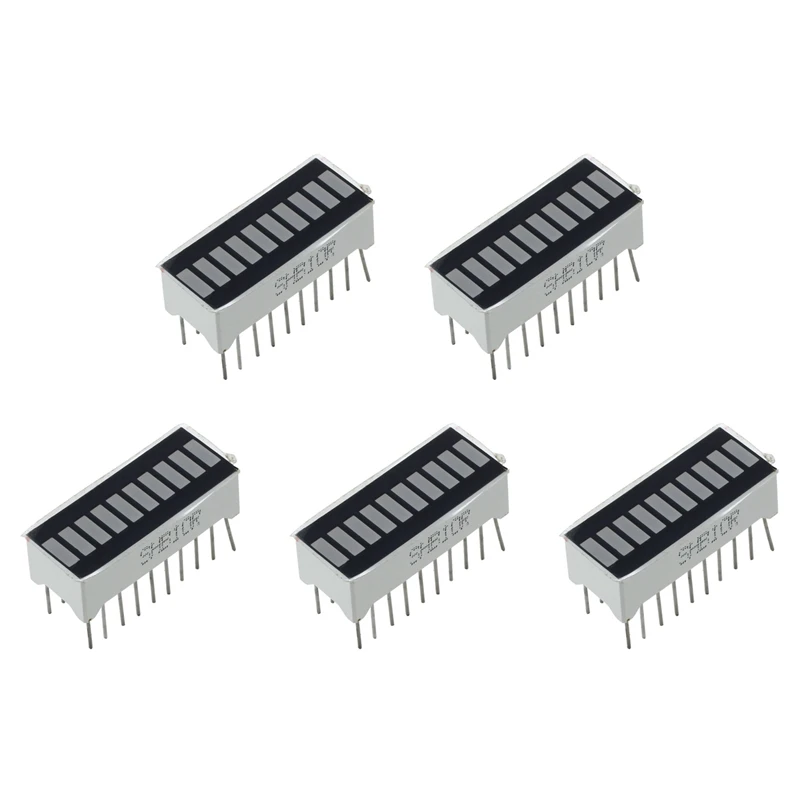 

5X 10 Segment Red LED Bar-Graph Display