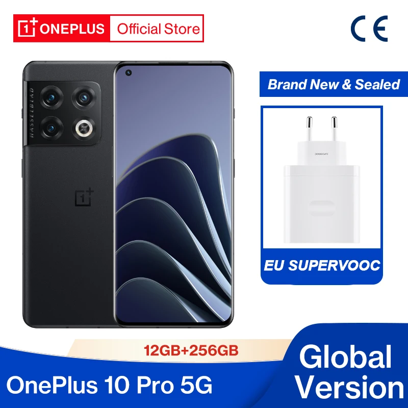Global Version OnePlus 10 Pro 10pro 5G Smartphone 12GB 256GB Snapdragon 8 Gen 1 mobile phones 80W Charging 6.7 ''120 Hz AMOLED