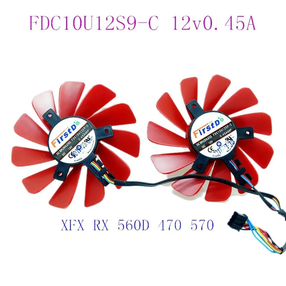 85 мм FDC10U12S9-C 0 45 А 4-контактный вентилятор-кулер замена вентилятора для XFX RX 560D 570 580