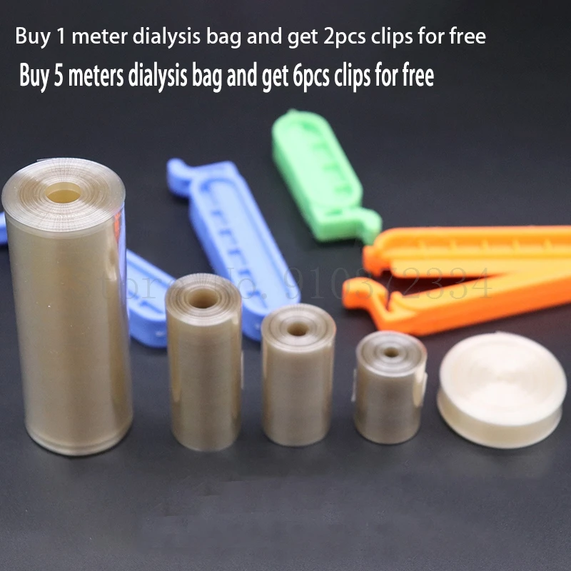 Лабораторная диализная трубка MW7000 диализный мешок для регенерированной