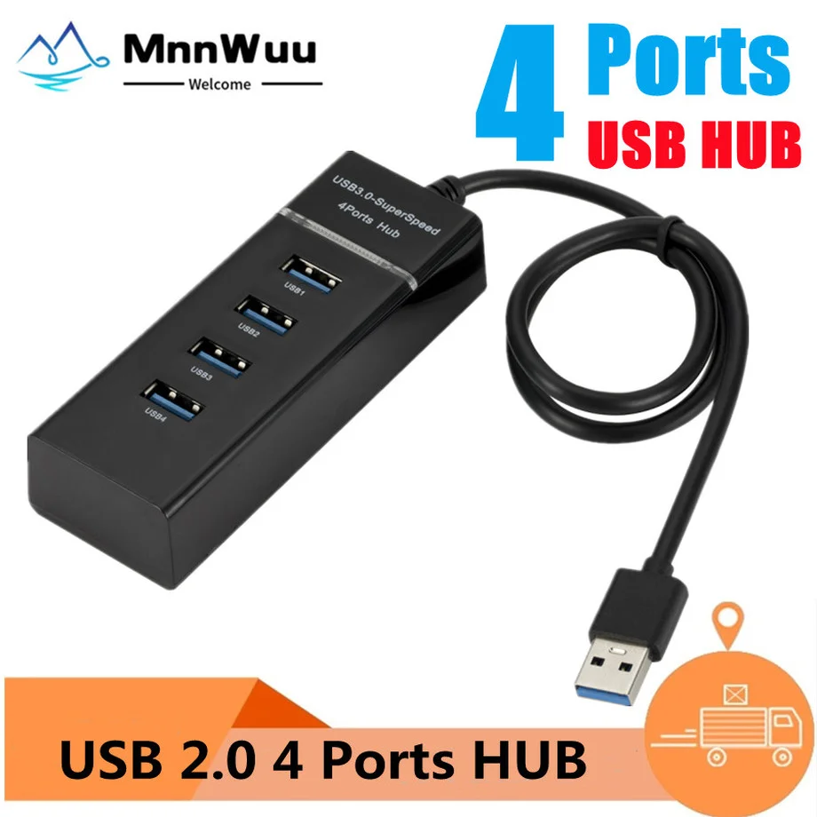 

Высокоскоростной USB-разветвитель с 4 портами, USB 2,0