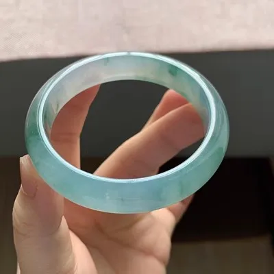 Ювелирные изделия zheru браслет из натурального бирманского нефрита 54 мм-62 мм