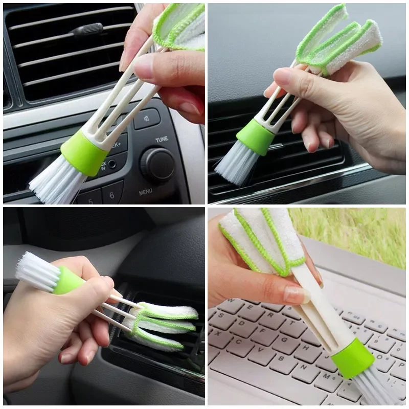 

2023NEW Washable Window Cleaner Microfiber Dust Cleaner Brush For Venetian Air Conditioner Car Window Groove Dust Cleaning Tool