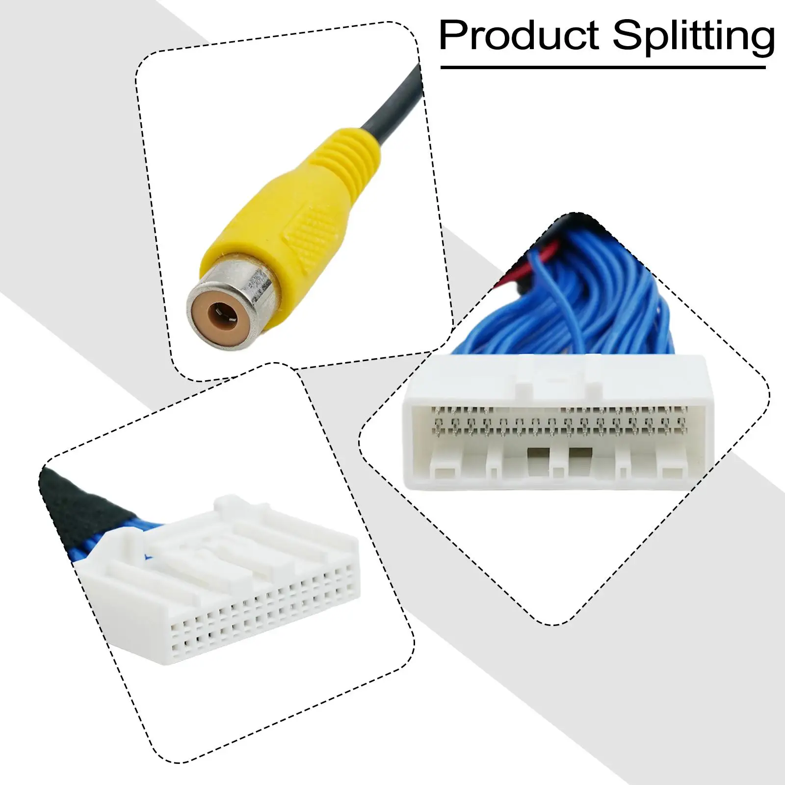 32-контактный реверсивный адаптер переходной кабель Задняя установка радио