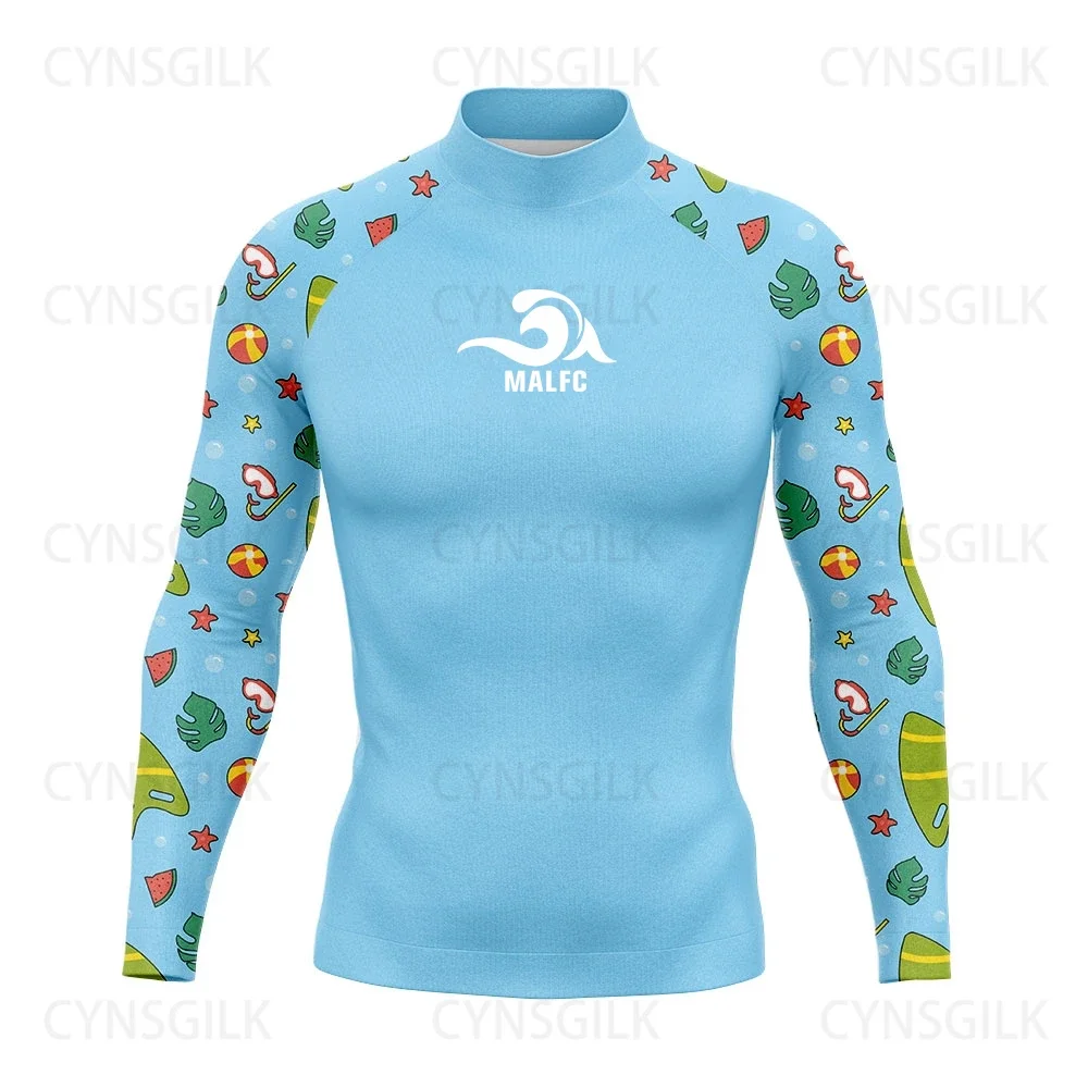 Мужской длинный рашгард с длинным рукавом для серфинга MALFC-Rashguard цвета в