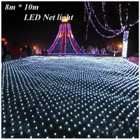 10m8m 2000 led net lights luminaria indooroutdoor landscape net lights wedding holiday decoration