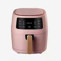 electric digital display touch screen 1350w 6l air fryer oil free 8 menus air oven frier household french fries fried chicken