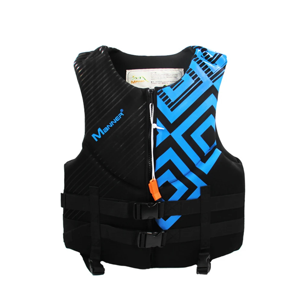 

2022 Professional Adult Neoprene Buoyancy Vest New Water Sports Surfing Swimming Rafting Motorboat Snorkeling Kayak Life Jacket