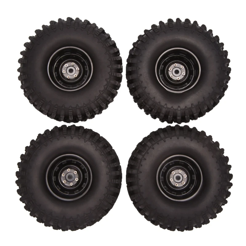 

4PCS 120Mm Rally 1.9 Beadlock Wheel Rim Tire Set For 1/10 RC Crawler Car Axial SCX10 Traxxas TRX4 RC4WD D90