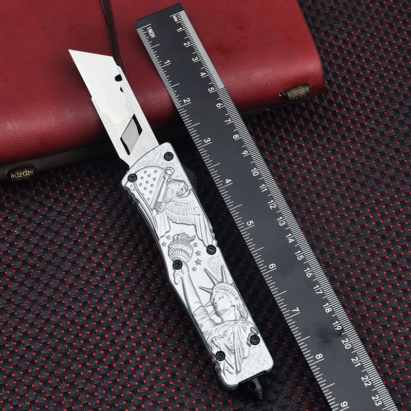 Универсальный нож OTF для бумаги резак обоев ручка из цинкового алюминиевого