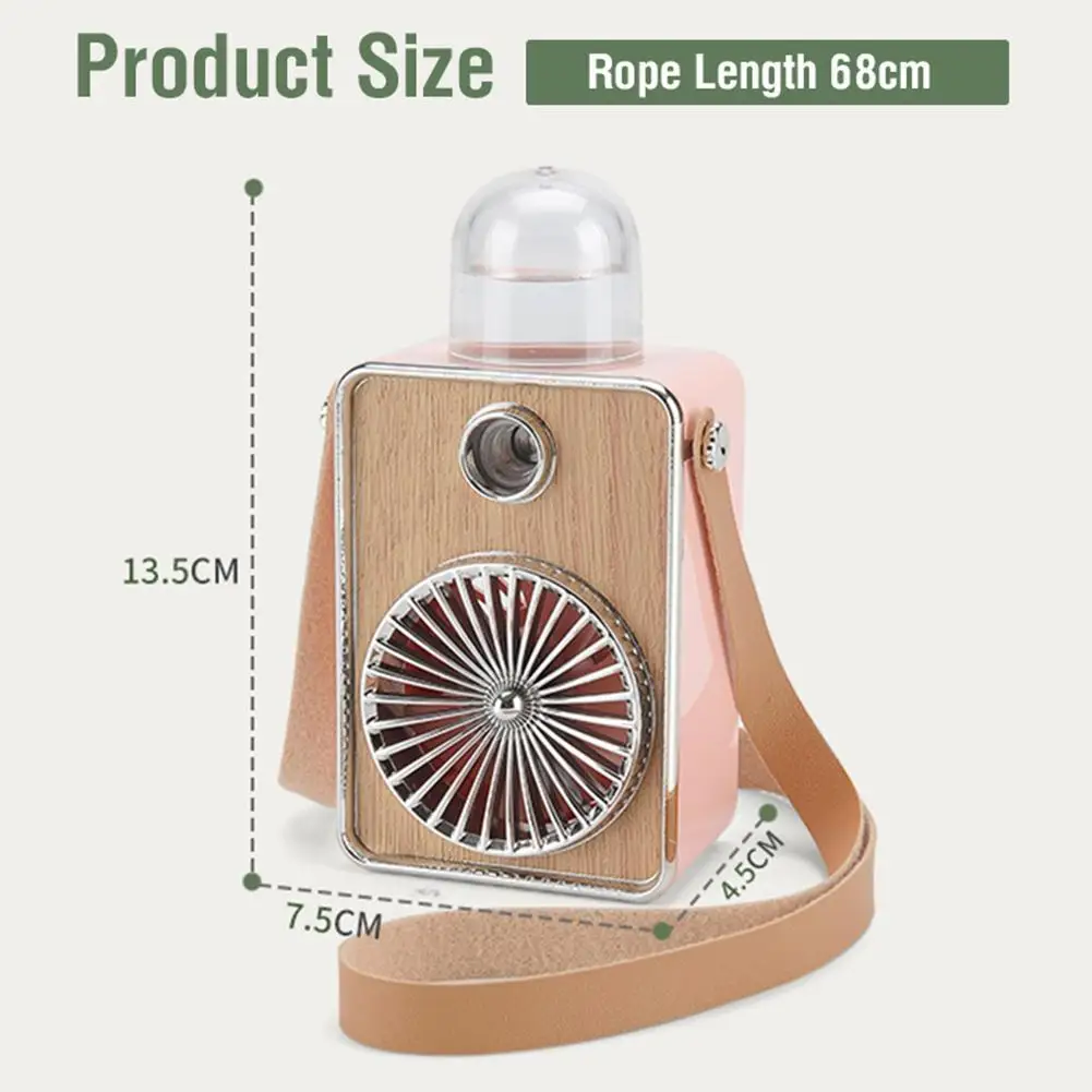 Настольный мини-вентилятор с подвесной шеей для студентов карманный складной