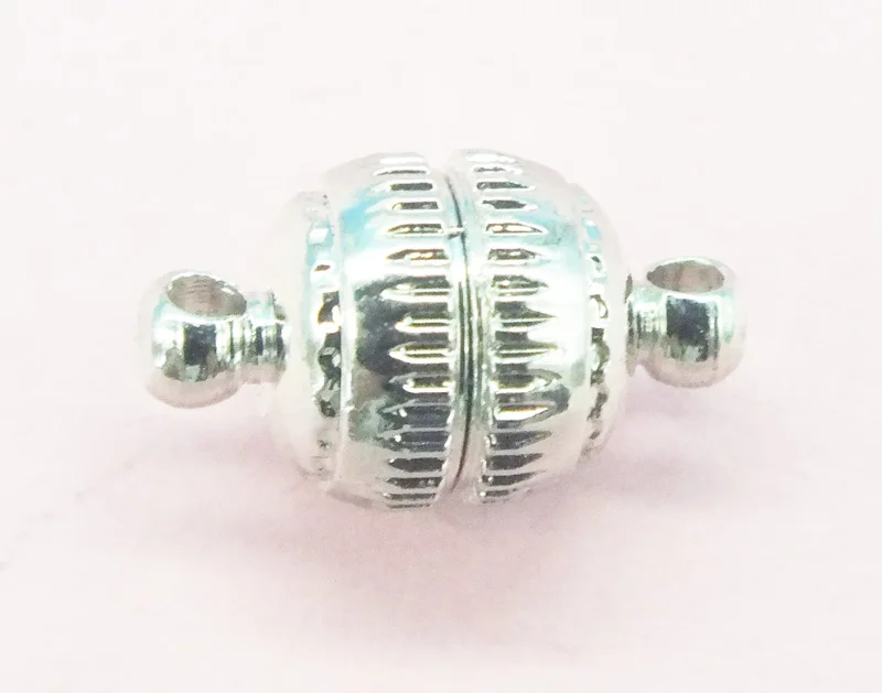 

Factory wholesale ! 100piece 14mm Rhodium Plated Metal Color Jewelry Magnetic Clasp Necklace Bracelet Hooks