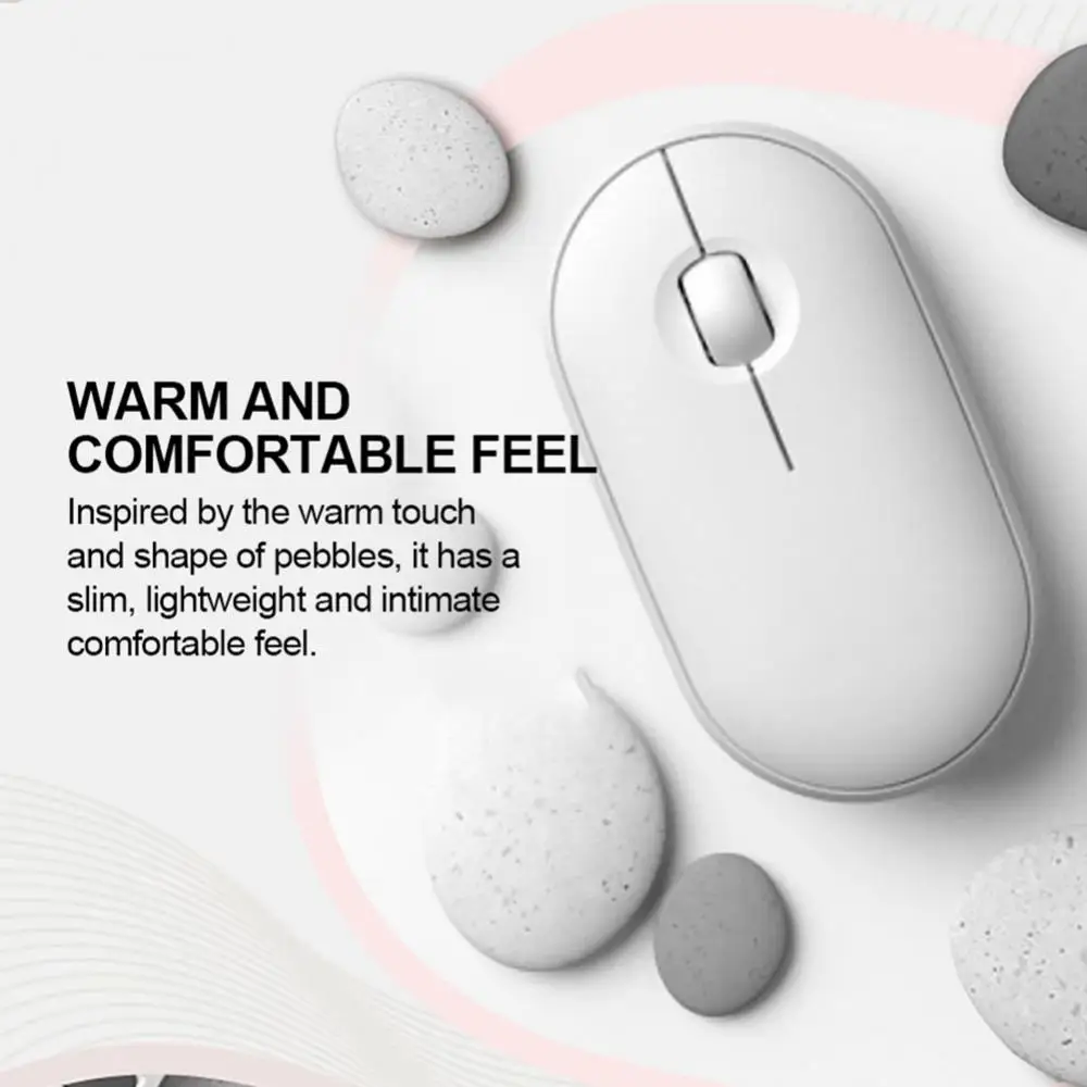 

Pebble Mouse Mute M350 Bluetooth Dual Mode Wireless Mouse Office Mouse Wireless Mouse For PC Laptop Computer Game Office Mouse