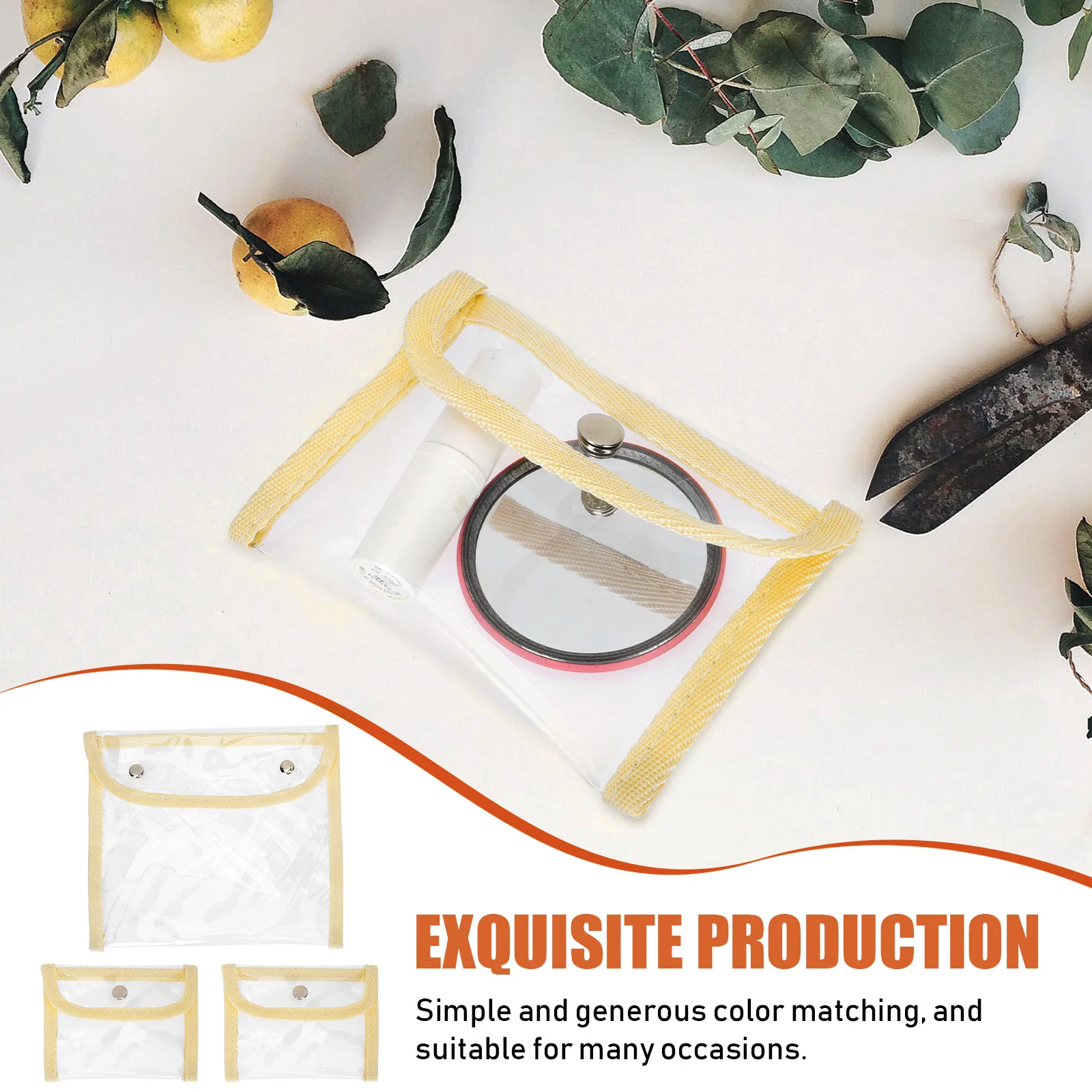 Clear Purse for Women Mini Coin Pouch Pvc Transparent Bag Bags Portable Organizer Wash Woman