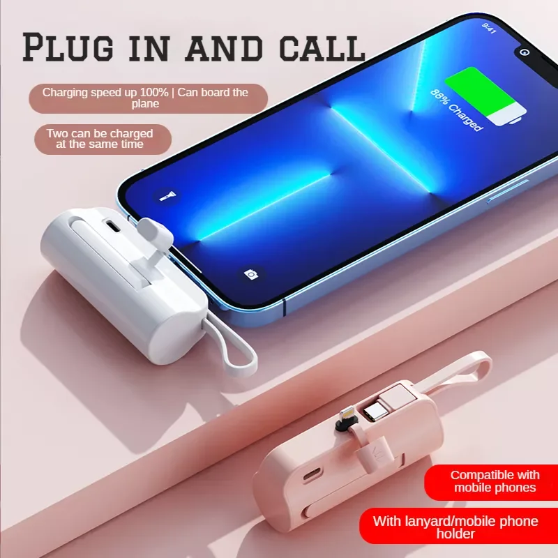 

NEW Mini Power Bank 10000mAh Portable Charging Powerbank Mobile Phone Spare External Battery PoverBank For iPhone Samsung Xiaomi