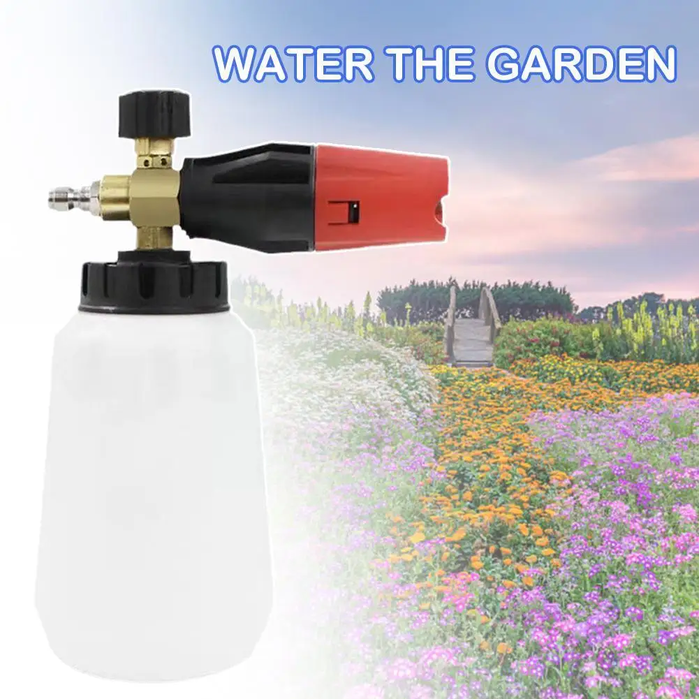 

Handheld Foaming Sprayer 1/4 Inch Quick Connect Foam Washing Pump Quick Release Professional Adjustable For Automotive Deta A4g7