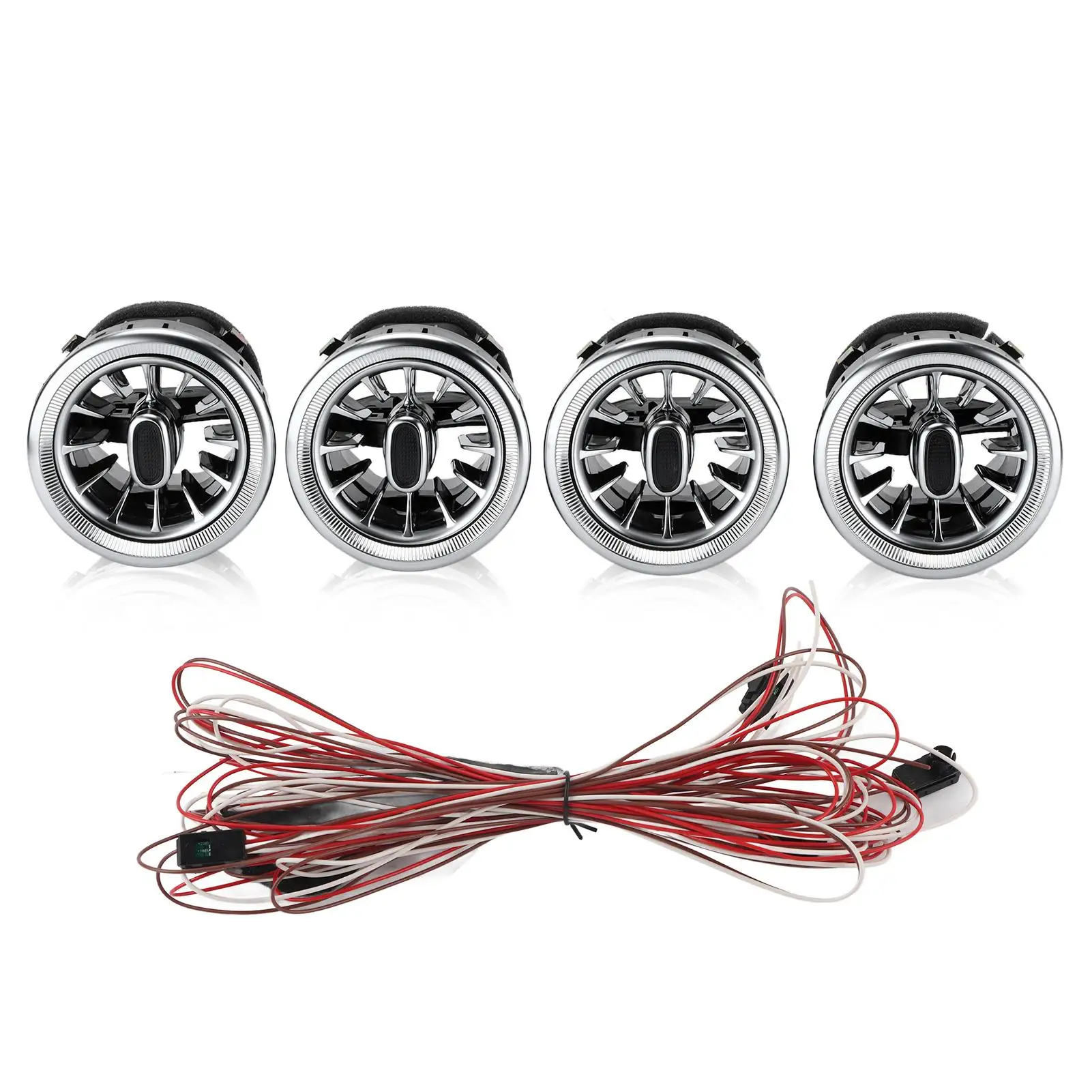 4 шт. 3-цветный передний светодиодный комплект освещения вентиляционного