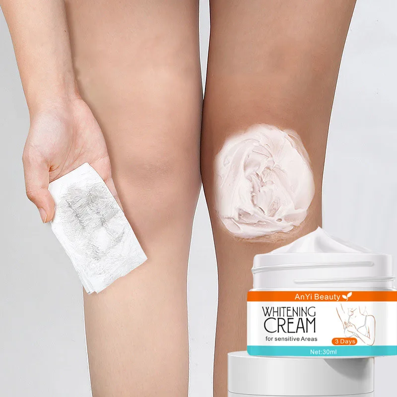 Body Whitening Cream Underarm Armpit Knee Buttocks Intimate Area Bleaching Remove Melanin Moisturize Brighten Dullness Skin Care