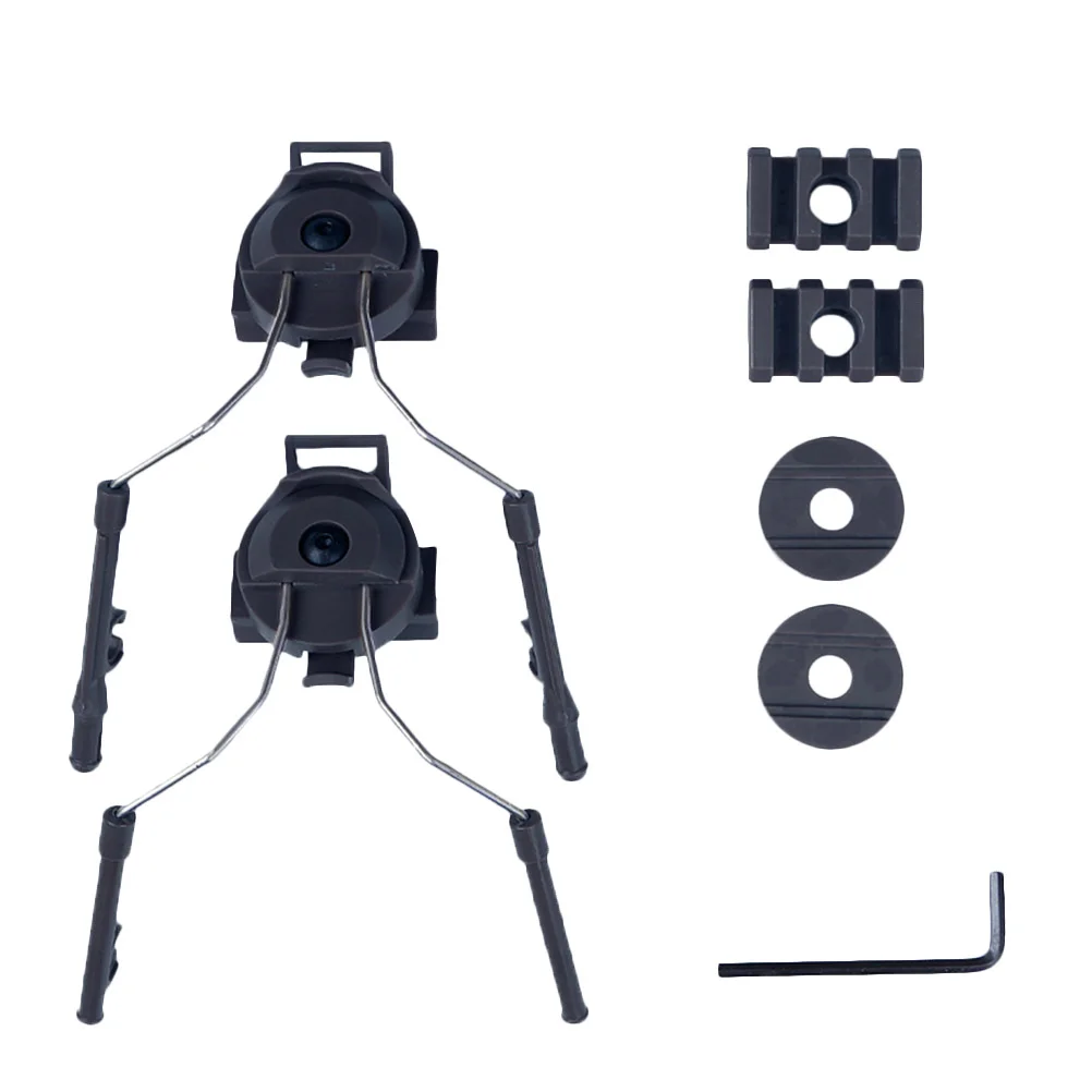 

1 Set of Helmet Rail Adapter Professional Portative Durable Comtac Rail for Shooting Helmet