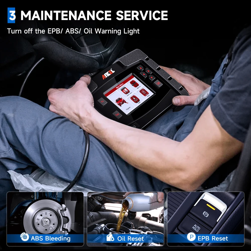 ANCEL FX5000 OBD2 сканер полная система ABS EPB масло сброс считыватель автомобильных кодов
