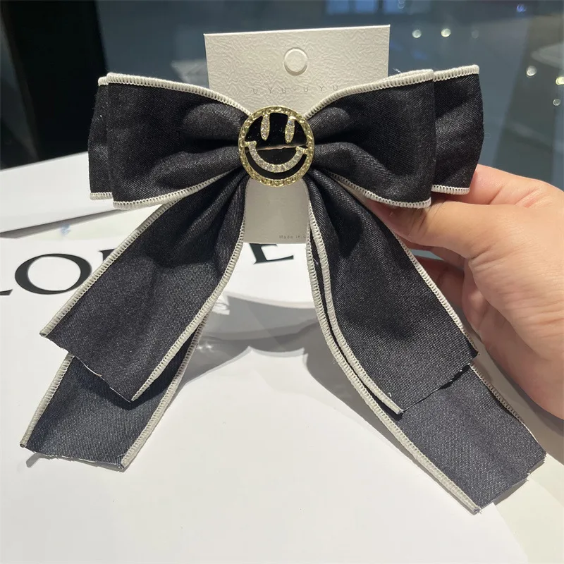 

Big Bow Hair Clip Fashion Girl Top Clip Long Ribbon Spring Clip