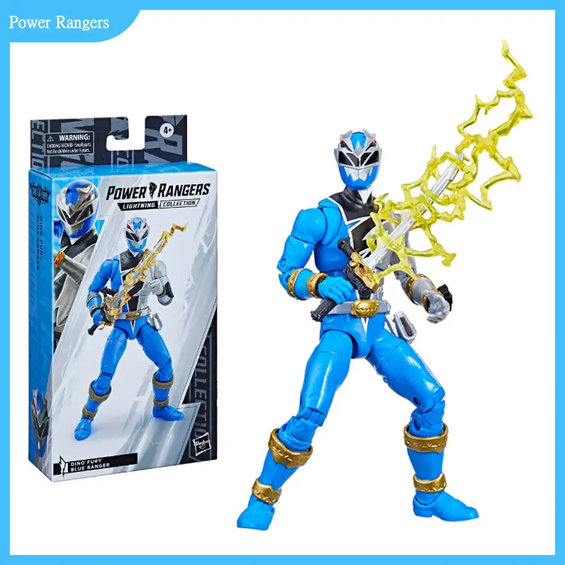 

Originate Power Rangers Lightning Collection Dino Fury Blue Ranger 6-Inch-Scale Action Figure Movable Model Collectible Toys