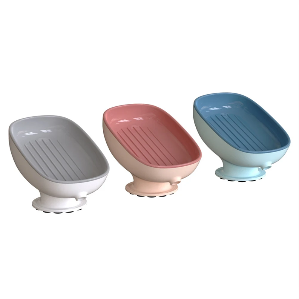 

Soap Holder Suction Cup Soap Dish Tray Soap Container Sponge Holder Home Bathroom Storage Organization Soap Box Container