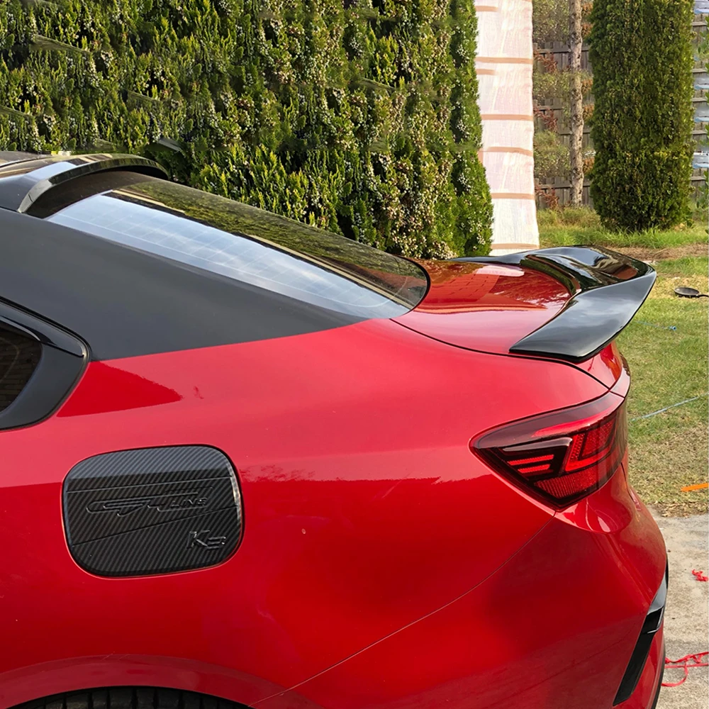 Задняя Крышка багажника из углеродного волокна автомобильный спойлер крылья для