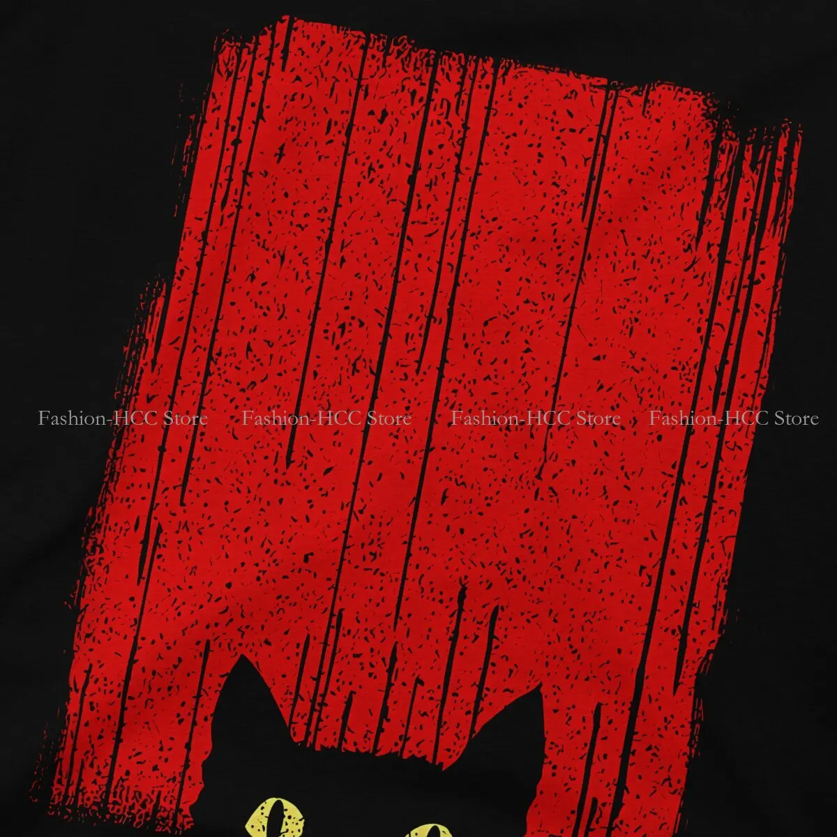 Повседневная футболка Black Cat _ 1 креативная уличная одежда с черным котом удобная