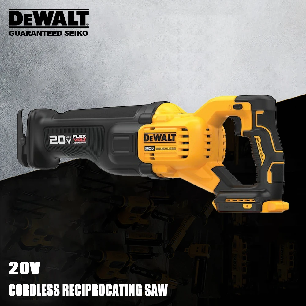 DeWALT Cordless Reciprocating Saw Rechargeable Brushless DCS386 20v 3000rpm Stroke 28.6mm for Cutting Universal 18v&60v Battery