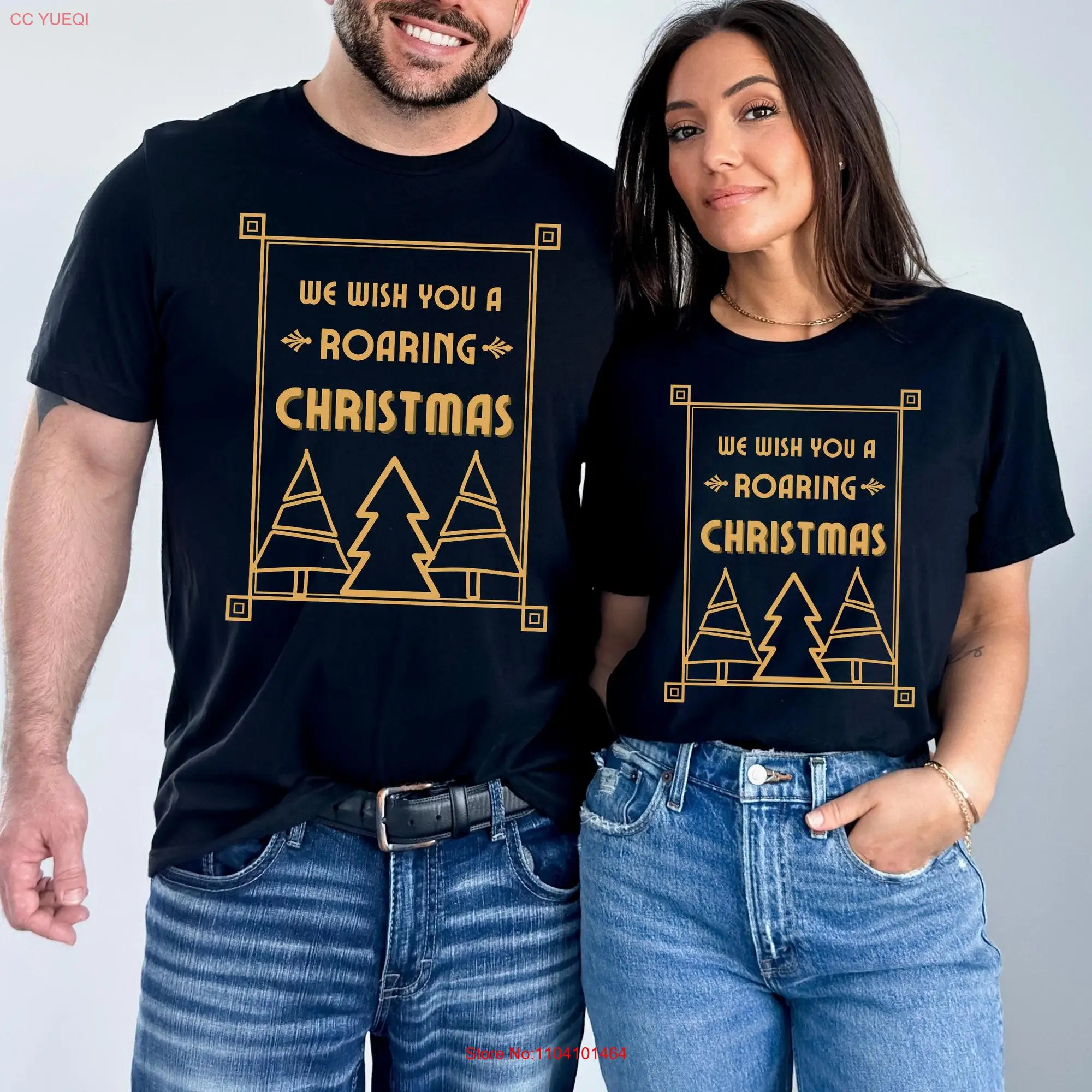 1920 Рождественская футболка в стиле арт-деко Гэтсби с ростом дизайн 20s большой