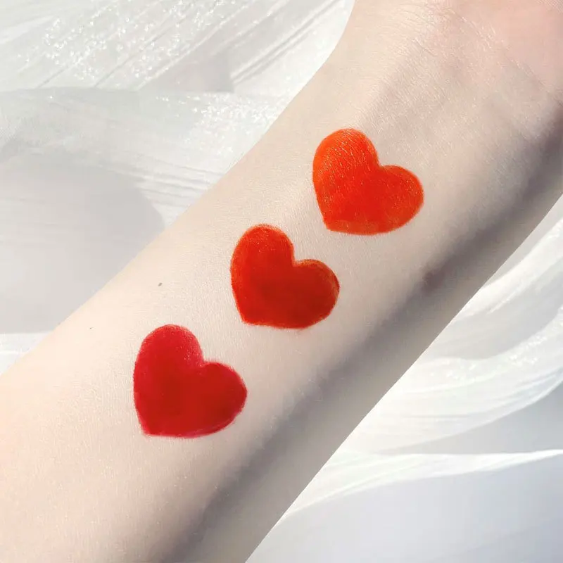 Набор вельветовой помады LEKGAVD в форме сердца увлажняющий блеск для губ