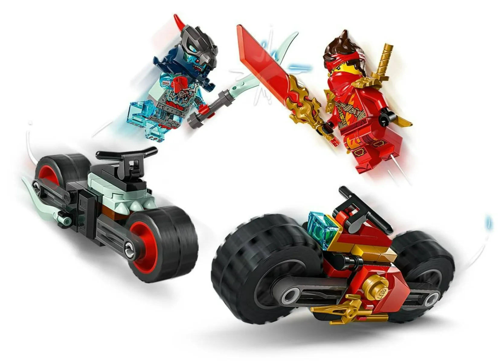 Фото 【В наличии】LEGO ®   Игровой набор NINJAGO Kai's Motorcycle Speed Race (71838) для мальчиков и девочек в возрасте от 6 лет и старше 79 шт. №2
