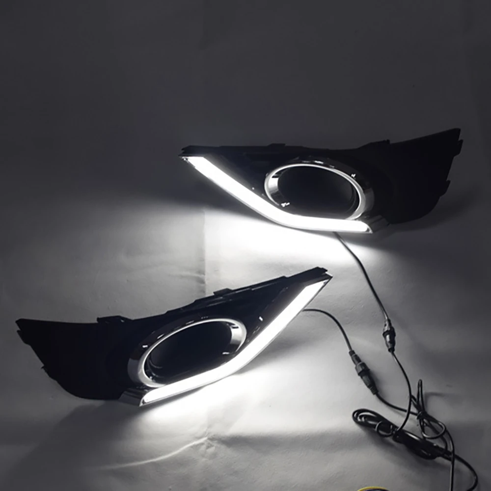 Подходит для Honda BR-V BRV 2015-2017 светодиодный DRL передний бампер противотуманные фары