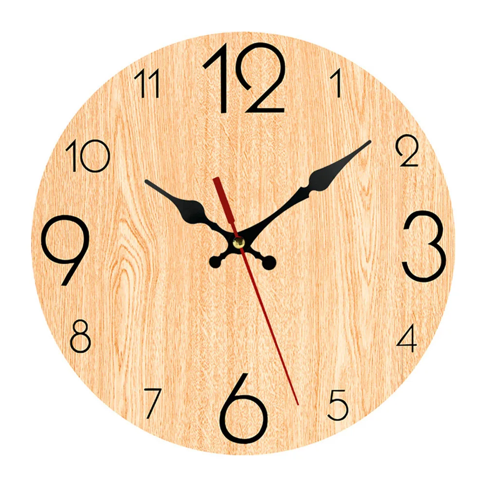 

1pcs Wood Wall Clock 30x30cm For Various Settings Such As Living Rooms Bedrooms Offices Classrooms Home Garden Decoration