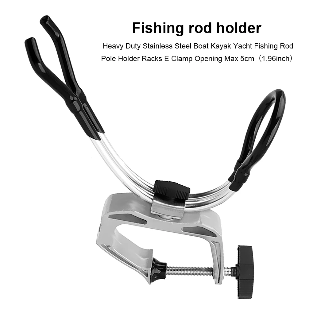 

Kayak Fishing Rod Holder Metal Adjustable Boat Yacht Pole Rack Stand Water Sports Fish Tackle Support Supplies