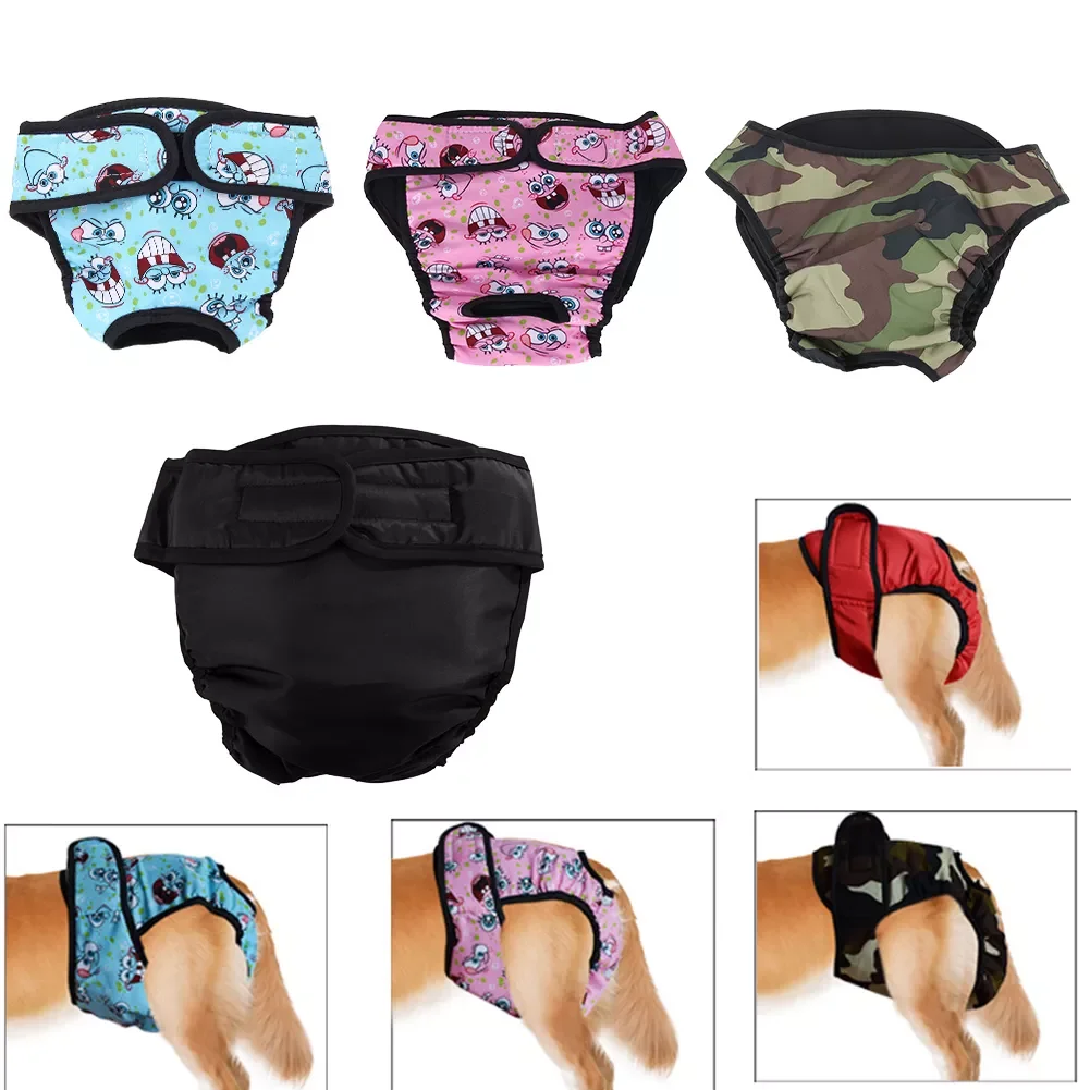 

NEW2022 Large Dog Diaper Sanitary Physiological Pants Washable Female Dog Underwear Pets Dogs Supplies Dog Diaper Physiological