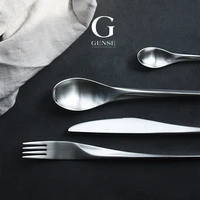 one person stainless steel cutlery set designer modern full kitchen dessert spoons forks dinner coffee faqueiro tableware oa50ds