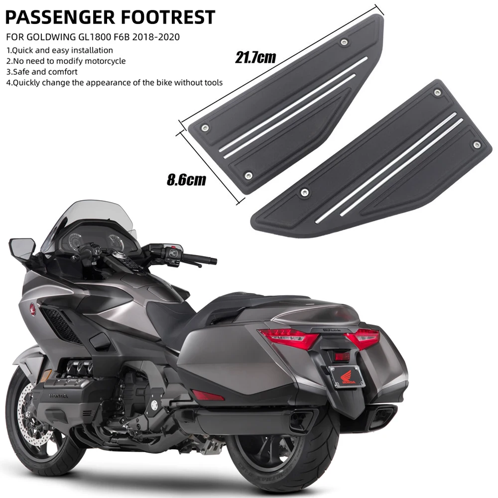 

Motorcycle Rear Passenger Floorboards Foot Pedals Step Foot Pegs Pedal For Honda Goldwing GL1800 2018 GL 1800 F6B 2018 2019 2020