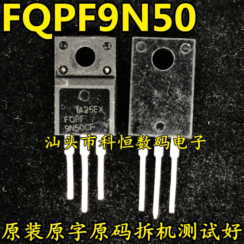 

Оригинальная разборная машина FQPF9N50 FQPF9N50C TO-220 9A 900V 50 шт.-1 лот