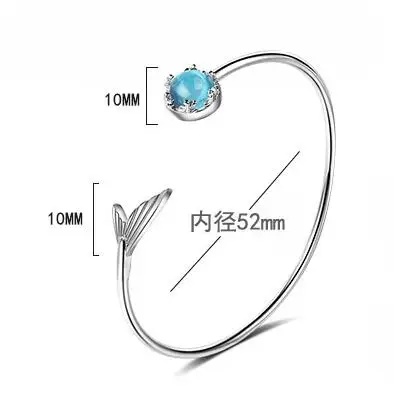 Женский браслет из серебра 925 пробы с регулируемыми стразами