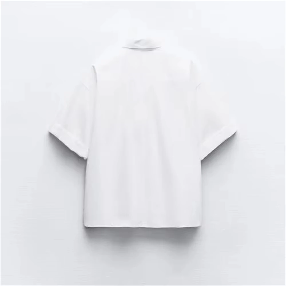 Модная и повседневная двухцветная темпераментная универсальная рубашка из