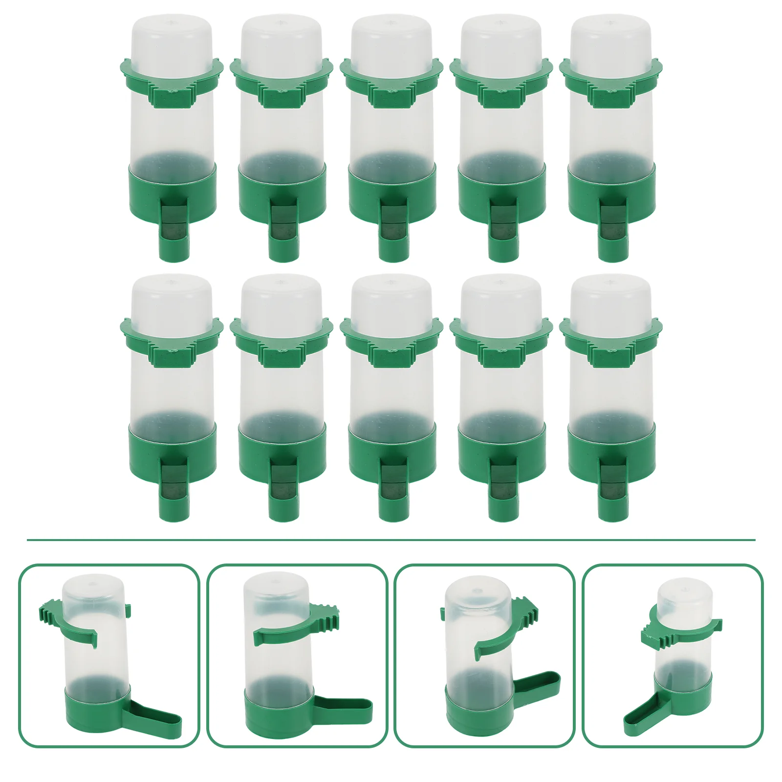 

Water Bird Feeder Cage Dispenser Drinker Pigeonfeeders Waterer Automatic Pet Bottle Birds Cup Drinking Parrot Parakeet Feeding