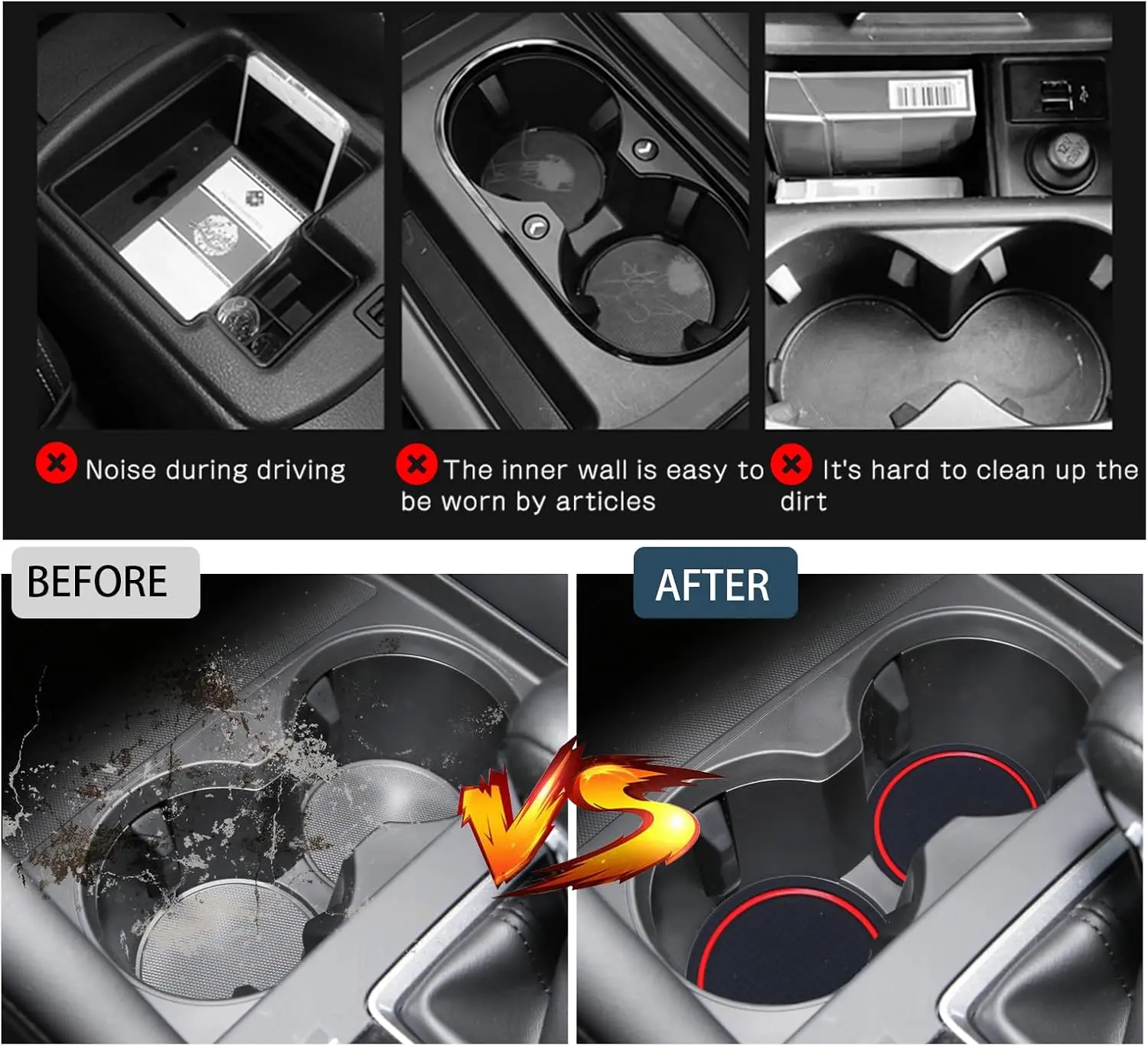 Фото Коврик для дверных ниш LFOTPP для Mazda 3 2019-2026, противоскользящая накладка для дверных проемов, аксессуары для интерьера автомобиля Mazda 3 2026 №3