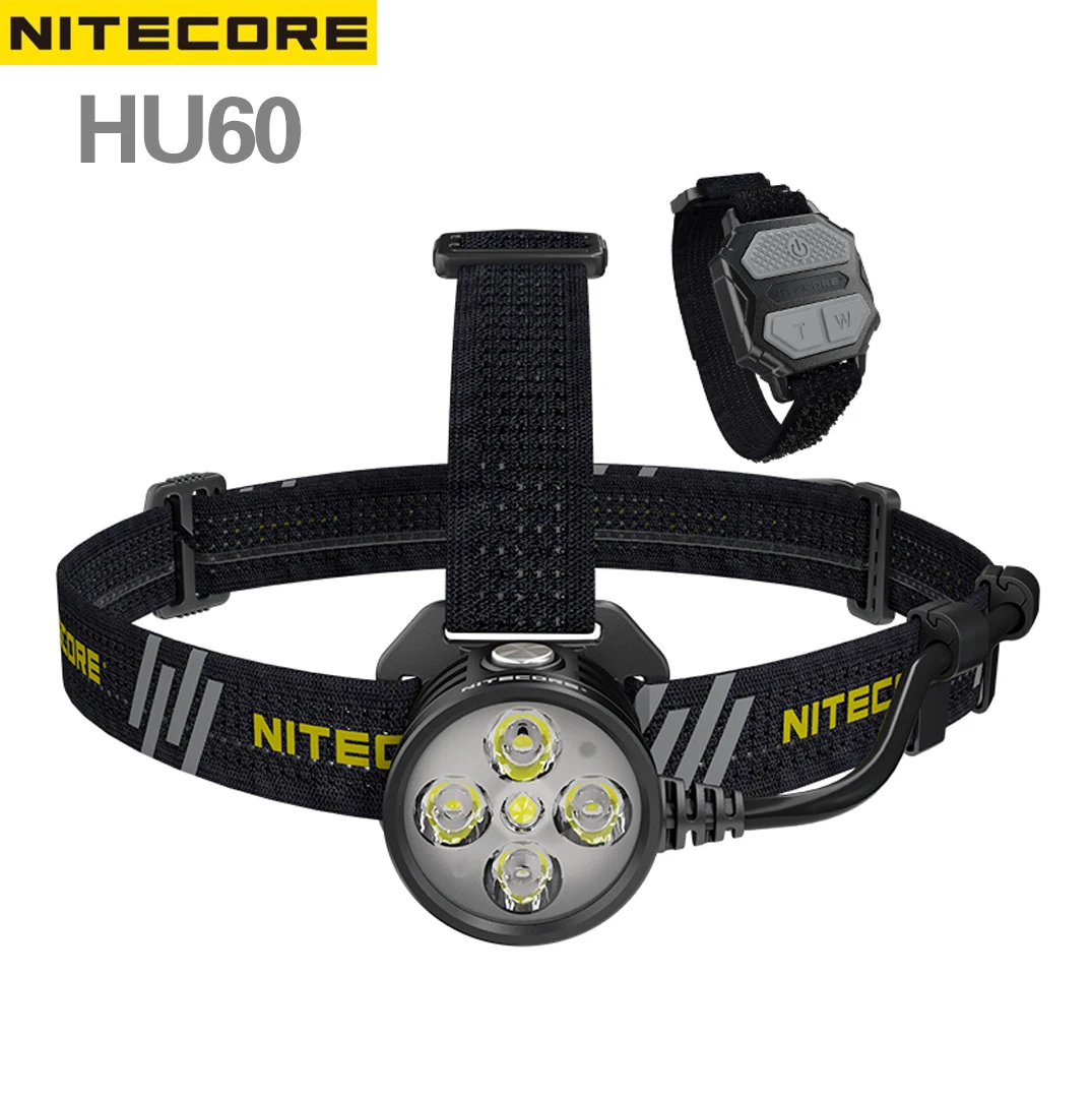 Новый светодиодный налобный фонарь Nitecore HU60 1600 люмен (внешний аккумулятор в