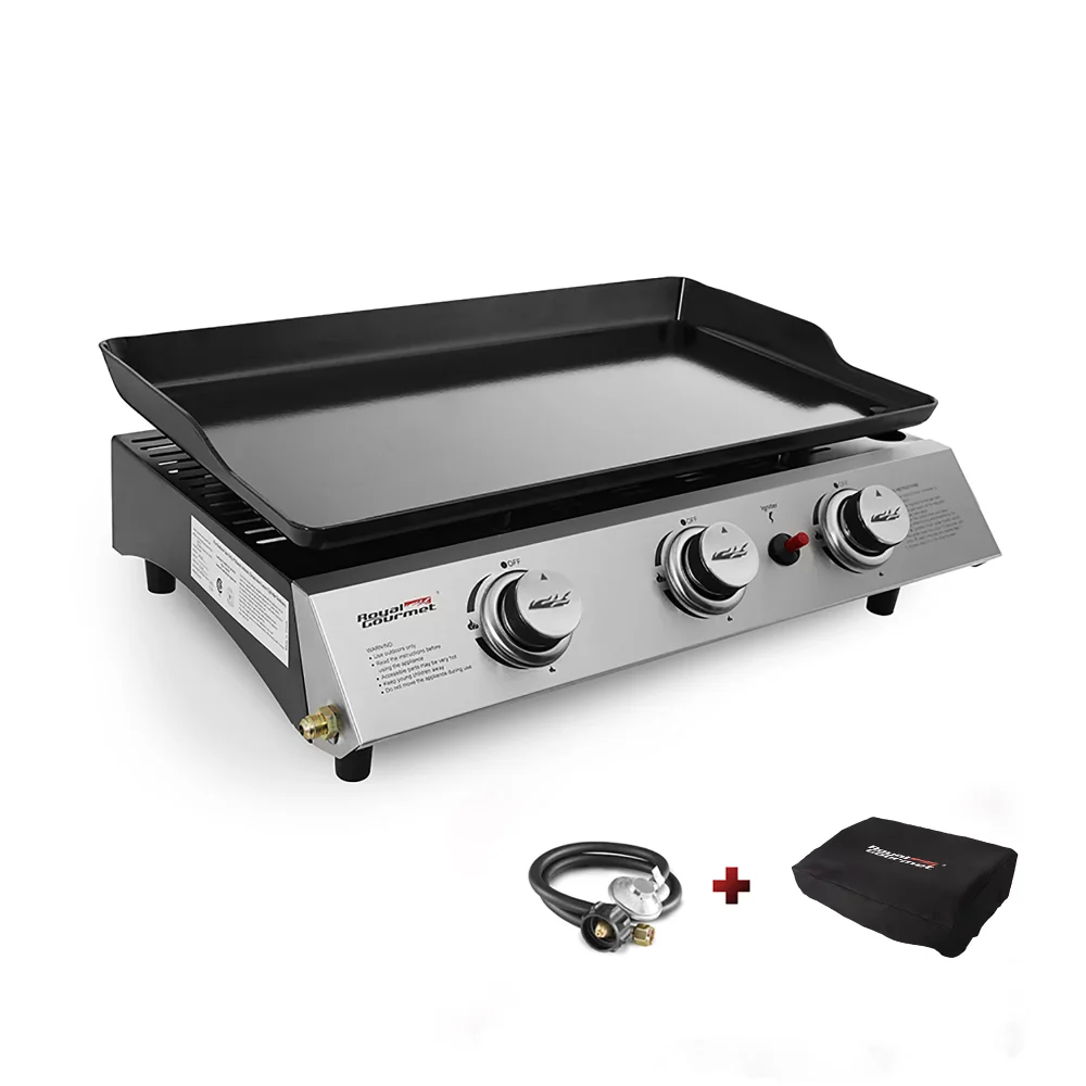 

PD1300 3-Burner 26,400-BTU Portable Gas Grill Griddle, Outdoor Camping, Tailgating